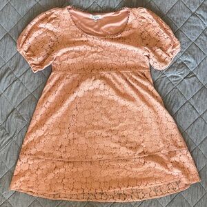 Pink Lace Marernity Dress